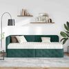 vidaXL Estructura de cama en esquina Verde oscuro 80 x 200 cm tela