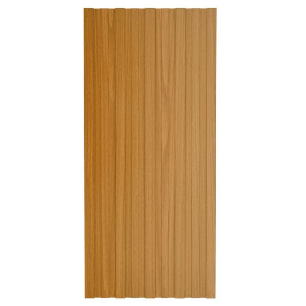 vidaXL Panel de tejado acero galvanizado color madera 12 uds 100x45 cm