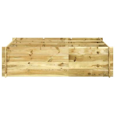 vidaXL Arriate de madera impregnada 150x100x40 cm