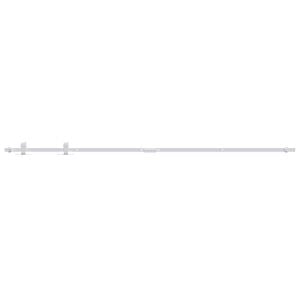 vidaXL Kit mini puerta corredera armario acero carbono blanco 183 cm
