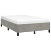 vidaXL Estructura de cama sin colch&oacute;n terciopelo gris claro 120x200 cm