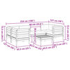 vidaXL Set de sof&aacute;s jard&iacute;n 7 pzas con cojines madera pino impregnada