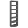 vidaXL Estanter&iacute;a/divisor de espacios madera pino gris 60x30x199,5 cm