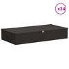 vidaXL Caja de Almacenamiento 24 pcs Gris antracita 100 x 50 x 18 cm