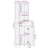 vidaXL Mueble de Cuarto de Baño Multicolor 38 x 33,5 x 160 cm
