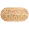 vidaXL Tablero de mesa ovalado madera maciza de roble 80x40x2 cm