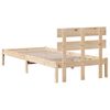 vidaXL Estructura de cama Marrón 90 x 190 cm Madera maciza de Pino