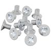 vidaXL Tornillos de Cabeza Avellanada 32727 uds. Plateado Hierro