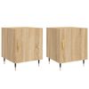 vidaXL Mesitas noche 2 uds madera ingenier&iacute;a roble Sonoma 40x40x50 cm