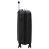 vidaXL Maleta con cerradura 3 pcs Negro 50 x 31 x 78 cm Pl&aacute;stico ABS