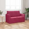 vidaXL Sof&aacute; cama 110cm Rojo vino Terciopelo