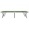 vidaXL Cama de Camping Plegable Manual 2 pcs Verde 206 x 76 x 74 cm