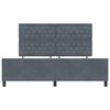 vidaXL Cama tipo Box Spring Gris oscuro 180 x 200 cm Terciopelo