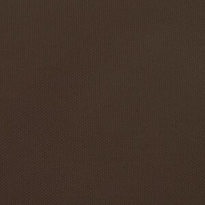 vidaXL Toldo de vela triangular tela Oxford marr&oacute;n 3x3x3 m