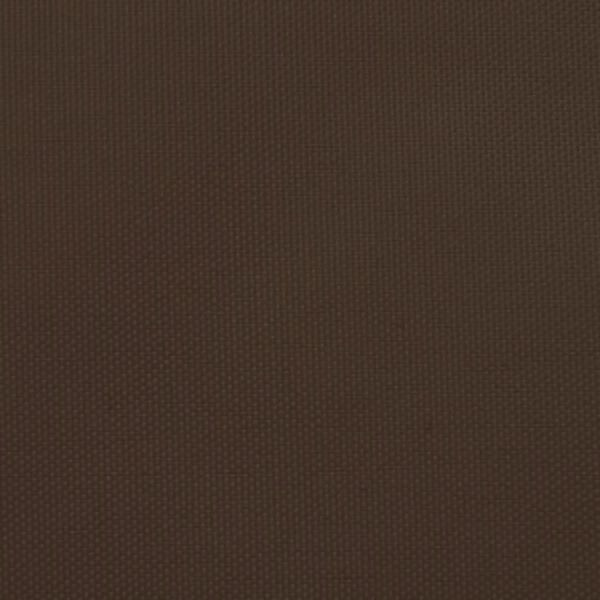 vidaXL Toldo de vela triangular tela Oxford marrón 3x3x3 m