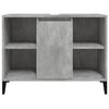 vidaXL Armario de lavabo madera contrachapada gris hormigón 80x33x60cm