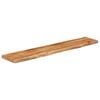vidaXL Estante pared rectangular madera acacia borde vivo 110x20x2,5cm