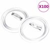 vidaXL Kit de chapas con alfiler 100 juegos acr&iacute;lico 58 mm