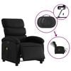 vidaXL Sillón de masaje reclinable eléctrico cuero sintético negro