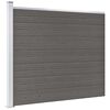 vidaXL Panel de valla WPC gris 175x146 cm