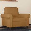 vidaXL Sill&oacute;n de terciopelo marr&oacute;n 60 cm