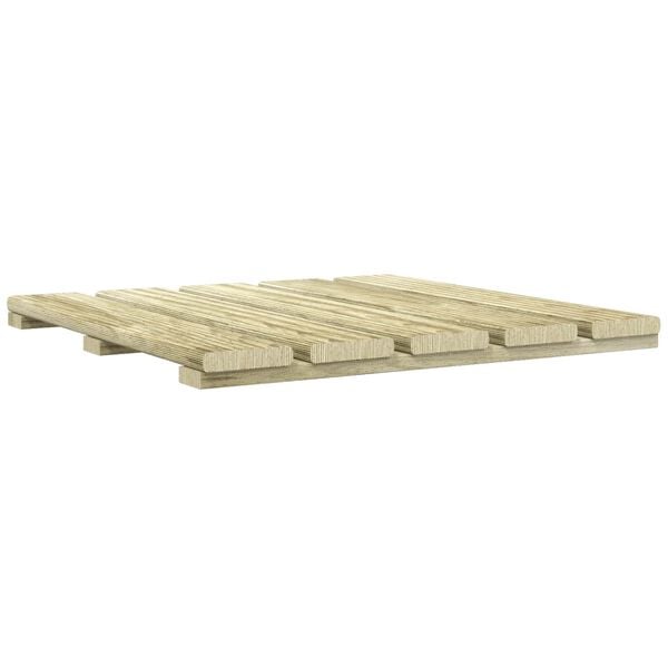 vidaXL Tile de Decking 6 pcs Verde 50 x 50 cm Pino Impregnado Verde