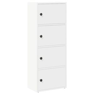 vidaXL Estanter&iacute;a de madera de ingenier&iacute;a blanca 40x24x102 cm