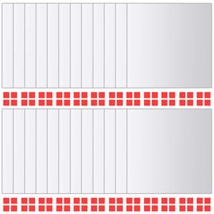 vidaXL Azulejos de espejo 24 unidades cuadrados vidrio