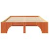 vidaXL Estructura de cama Marrón cera 120 x 200 cm