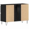 vidaXL Gabinete de Lavabo para Baño Roble Negro 80 x 33 x 60 cm