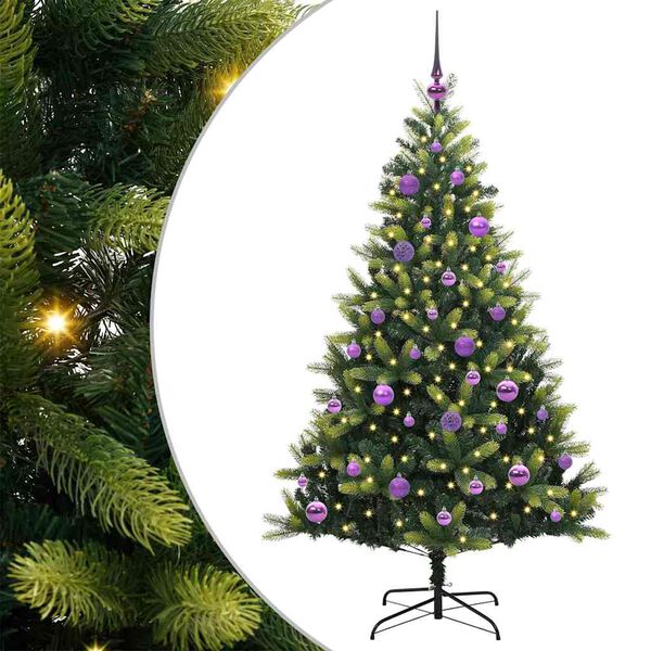 vidaXL &Aacute;rbol de Navidad Artificial Articulado 150 LEDs Verde 150 cm