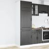 vidaXL Mueble de cocina Lucca de madera contrachapada negro