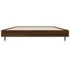 vidaXL Estructura de cama sin colch&oacute;n madera marr&oacute;n roble 100x200 cm