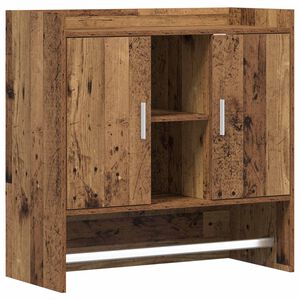 vidaXL Estante de pared Montada en la pared Madera envejecida