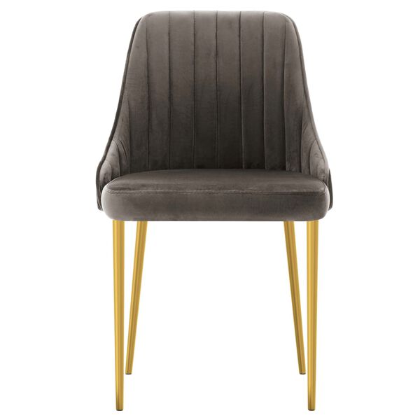 vidaXL Sillas de comedor 6 unidades terciopelo gris oscuro