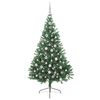 vidaXL &Aacute;rbol de Navidad Artificial Preiluminado Verde 210 cm PVC