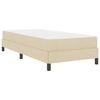 vidaXL Cama tipo Box Spring con colch&oacute;n Crema 80 x 200 cm tela