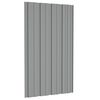 vidaXL Panel de techo 12 pcs Gris 80 x 45 cm Acero galvanizado