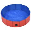 vidaXL Piscina para perros plegable PVC rojo 80x20 cm