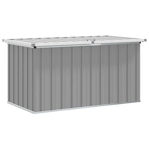 vidaXL Caja de almacenaje para jard&iacute;n gris 129x67x65 cm