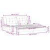 vidaXL Estructura de cama sin colch&oacute;n Zadar cuero sint&eacute;tico capuchino 180x200cm