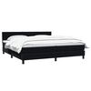 vidaXL Cama box spring con colch&oacute;n terciopelo negro 180x210 cm