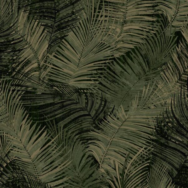 DUTCH WALLCOVERINGS Papel de pared Palm verde