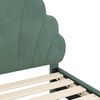 vidaXL Cama para niños con cabecero Verde Mar 80 x 160 cm Terciopelo