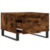 vidaXL Mesa de centro madera contrachapada roble ahumado 55x55x36,5 cm