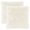 vidaXL Coj&iacute;n 2 uds. HEERLEN Blanco 80 x 80 cm Fleece PV
