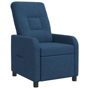 vidaXL Recliner Azul Tela