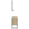 vidaXL Set de muebles de ba&ntilde;o 2 pzas madera de ingenier&iacute;a roble sonoma