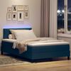 vidaXL Cama tipo Box Spring con colch&oacute;n con LED Azul 120 x 190 cm tela