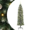vidaXL &Aacute;rbol Navide&ntilde;o Artificial Delgado con 300 LED Verde y 180 cm